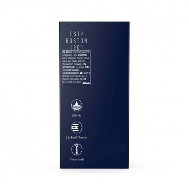 Станок для гоління на касети Gillette King C Navy Blue
