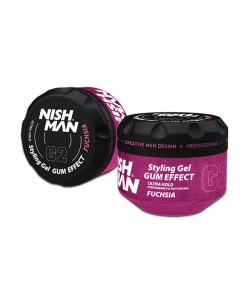 Гель для волосся сильної фіксації Nishman Ultra Hold Hair Gel Fuchsia G2 300 мл
