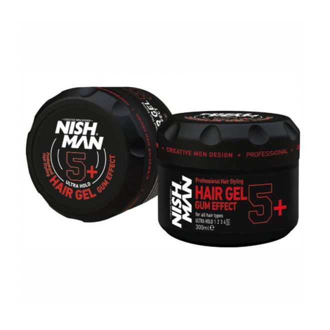 Гель для волосся екстремальної фіксації Nishman Ultra Hold Hair Gel Gummy 5+ 300 мл