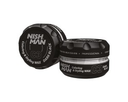 Віск для фарбування волосся Nishman hair coloring wax (dark black) C3 100 мл