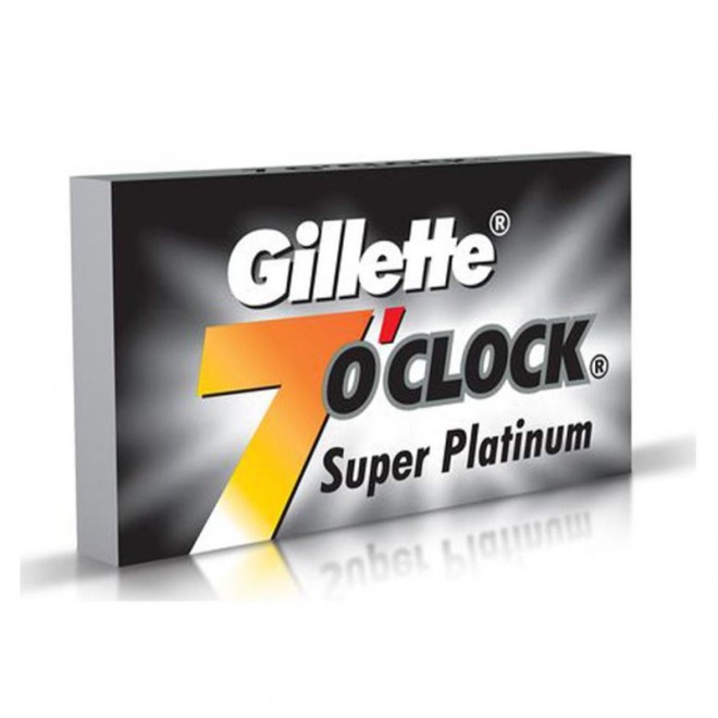 Леза Gillette 7 O'Clock Super Platinum 10 шт