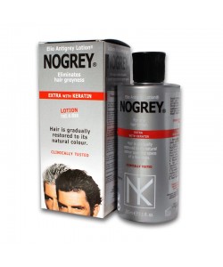 Оригінальний відновлювач кольору волосся з кератином Nogrey Natural Extra Anti-Gray Lotion 200 ml