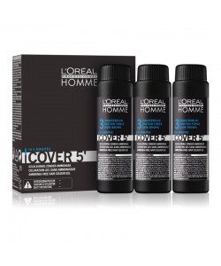 Система маскировки седых волос уровень 3 L'Oréal Professionnel Homme Cover 5' Dark Brown 3 x 50 мл