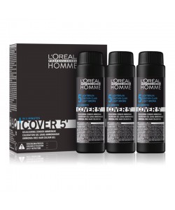 Система маскировки седых волос уровень 5 L'Oréal Professionnel Homme Cover 5' Light Brown 3 x 50 мл