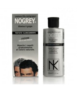 Відновлювач чорного кольору волосся з кератином Nogrey Black Extra Anti-Gray Lotion 200 мл