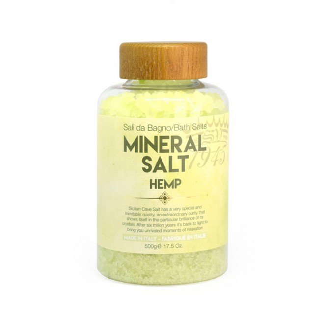 Сіль для ванни Saponificio Varesino Mineral Salt Hemp 500 г