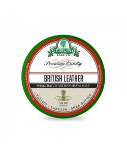 Мыло для бритья Stirling Shaving Soap British Leather 170 мл