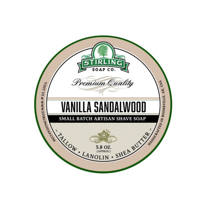 Мило для гоління Stirling Shaving Soap Vanilla Sandalwood 170 мл