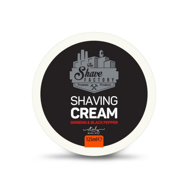 Крем для бритья The Shave Factory Ginseng & Black Pepper Shaving Cream 125 мл