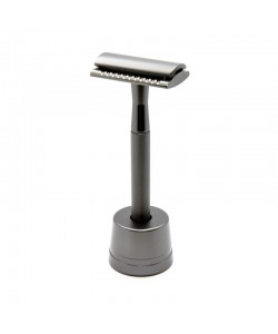 Станок для бритья Т-образный с подставкой Shlyuz F-16 Gunmetal DE Safety Razor With Stand