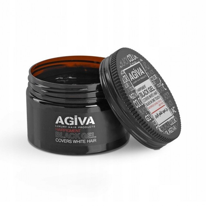 Гель для фарбування волосся Agiva Hair Pigment Black Gel 250 мл