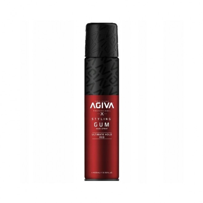 Спрей для стилізації волосся Agiva Styling Gum Hair Spray Ultimate Hold Red 400 мл