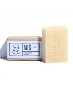 Натуральне мило Cztery Szpaki Mis з ланоліном для вразливої шкіри 110 г Натуральне мило Cztery Szpaki Mis з ланоліном для вразливої шкіри 110 г