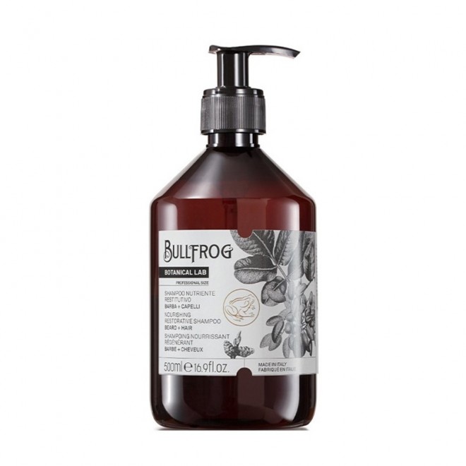 Шампунь для волос и бороды Bullfrog Nourishing Restorative Shampoo 500 мл