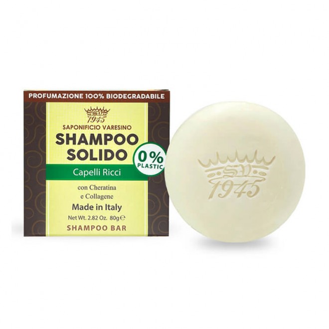 Твердий шампунь Saponificio Varesino Shampoo Solido Capelli Ricci 80 г