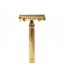 Станок для бритья Т-образный Fatip Piccolo Storto Original Open Comb Gold 42153