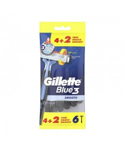 Станки для гоління одноразові Gillette Blue 3 Smooth 6 шт