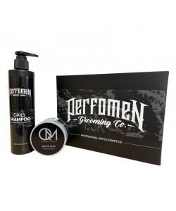 Подарунковий набір для чоловіків PerfomeN Daily Shampoo 250мл + QM Matte Clay 100мл