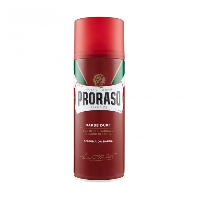 Пена для бритья Proraso Red Shaving Foam с маслом ши для жесткой щетины 400 мл