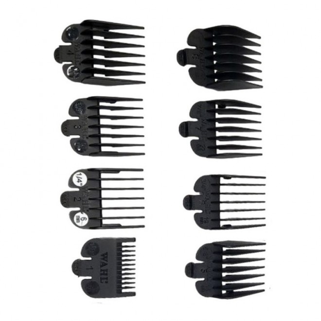 Набор насадок черный Wahl Premium Cutting Guides 8 шт Набор насадок черный Wahl Premium Cutting Guides 8 шт