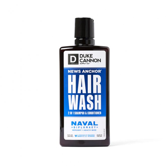 Шампунь 2 в 1 Duke Cannon News Anchor Hair Wash Naval Diplomacy 414 мл