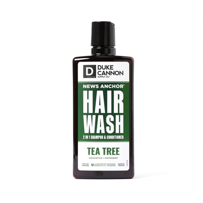 Шампунь 2 в 1 Duke Cannon News Anchor Hair Wash Tea Tree 414 мл