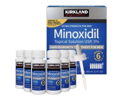 Средство для роста волос Minoxidil Kirkland Hair Regrowth Treatment 5% 6 x 60 мл