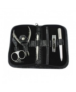 Манікюрний набір 6 предметів SPL Manicure Kit Black 77201BI