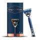 Станок для бритья на кассетах Gillette King C Navy Blue