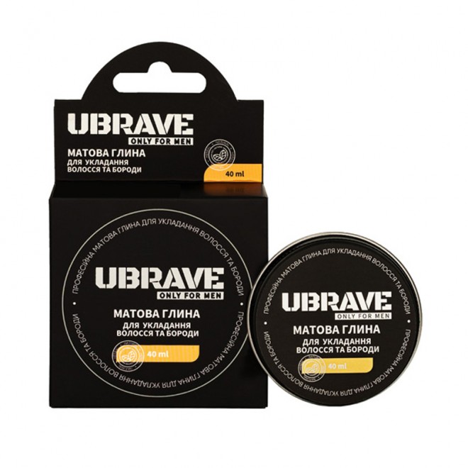Глина для стилізації волосся UBRAVE Matt Clay 40 мл Глина для стилізації волосся UBRAVE Matt Clay 40 мл