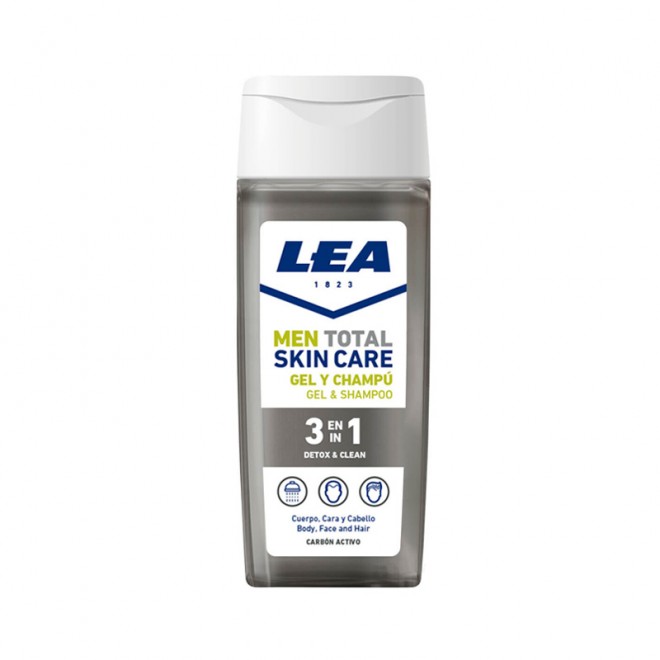 Гель для душу 3в1 Lea Men Total Skin Care Detox 300 мл