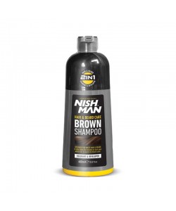 Шампунь для волос и бороды Nishman Hair & Beard Brown Shampoo 400 мл