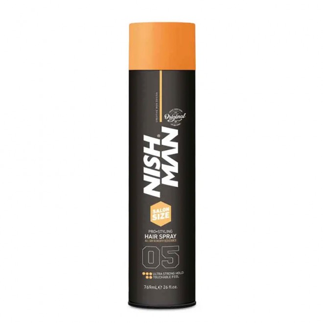 Спрей для фіксації волосся Nishman Ultra Strong Hold Hair Spray Salon Size 769 мл