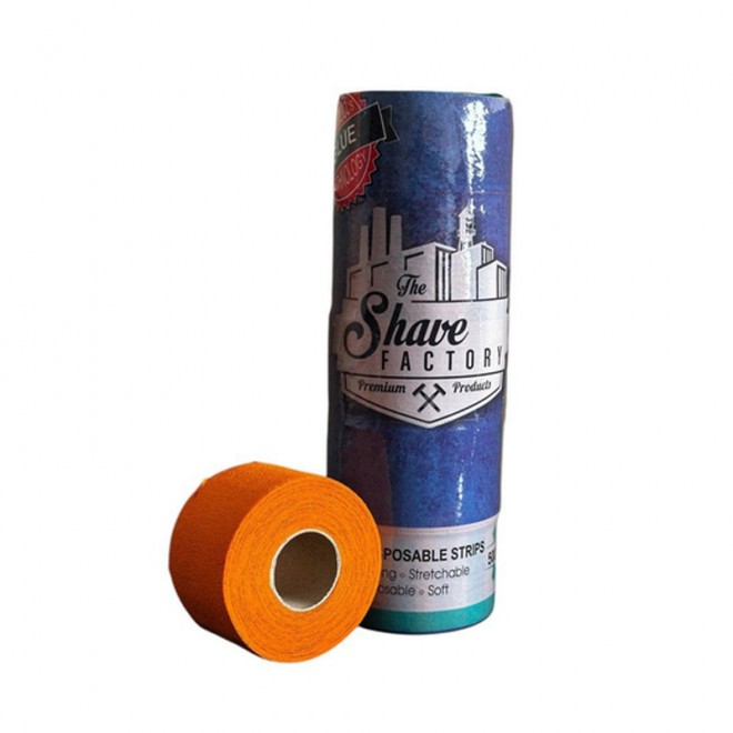 Комірці для стрижки The Shave Factory Neck Strips Orange Помаранчеві 5*100 шт