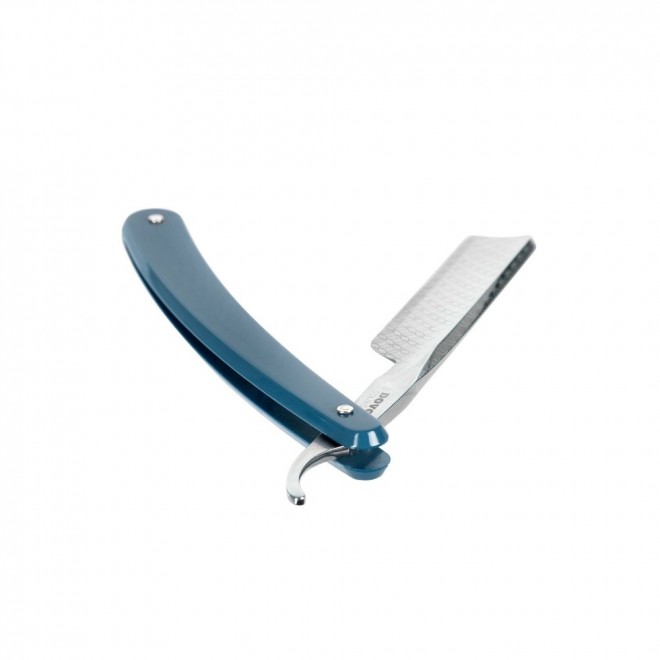 Бритва традиційна Dovo Runde Sache Blue Carbon Steel 5/8” – класична небезпечна бритва з вуглецевої сталі та синьою дерев'яною ручкою