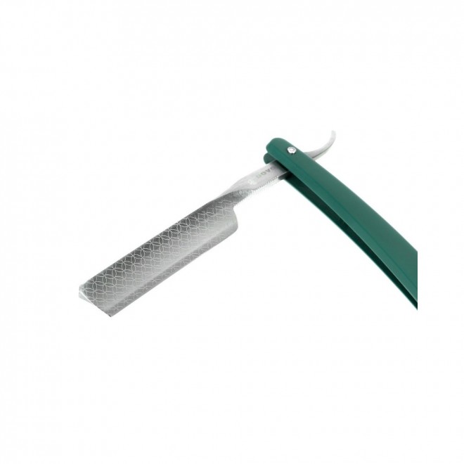Бритва традиційна Dovo Runde Sache Green Carbon Steel 5/8” – класична небезпечна бритва з вуглецевої сталі та зеленою дерев'яною ручкою