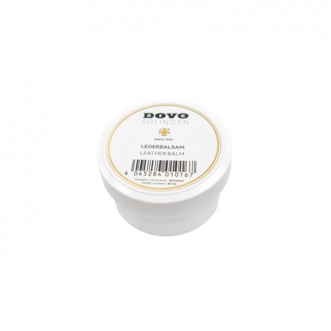 Бальзам для шкіряного ременя DOVO Solingen Leather Balm 50 мл – догляд і кондиціювання ременя для правки небезпечної бритви | живлення шкіри, продовжує ресурс