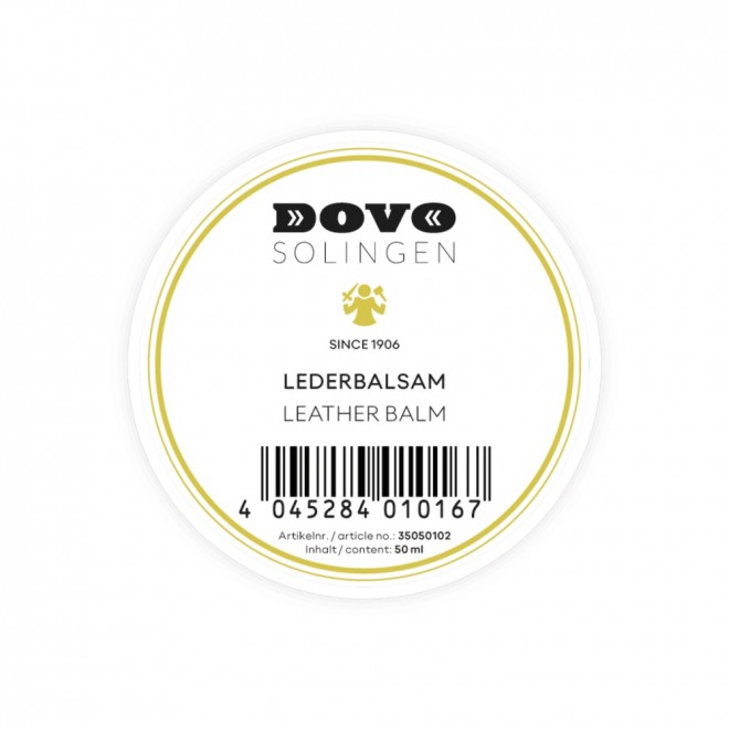 Бальзам для шкіряного ременя DOVO Solingen Leather Balm 50 мл – догляд і кондиціювання ременя для правки небезпечної бритви | живлення шкіри, продовжує ресурс