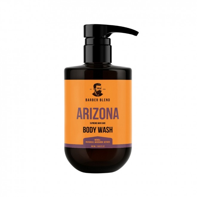 Парфумований гель для душу Barber Blend Arizona для чоловіків 500 мл – щоденне очищення та стійкий чоловічий аромат у великому форматі