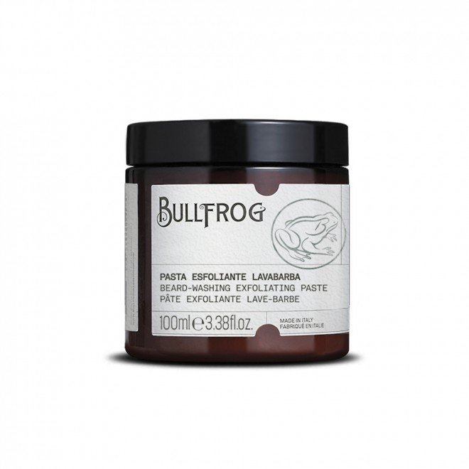 Скраб для очищення бороди Bullfrog Beard-Washing Exfoliating Paste 100 мл – глибоке очищення, відлущування та контроль запахів | цукровий пілінг, м’яка піна