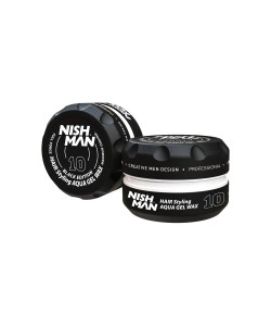 Гель-воск для стилизации волос Nishman Styling Aqua Gel Wax 10 (Black Edition) 150 мл