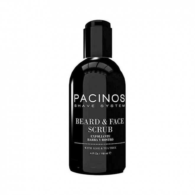 Скраб для обличчя та бороди Pacinos Beard & Face Scrub — глибоке очищення та зволоження