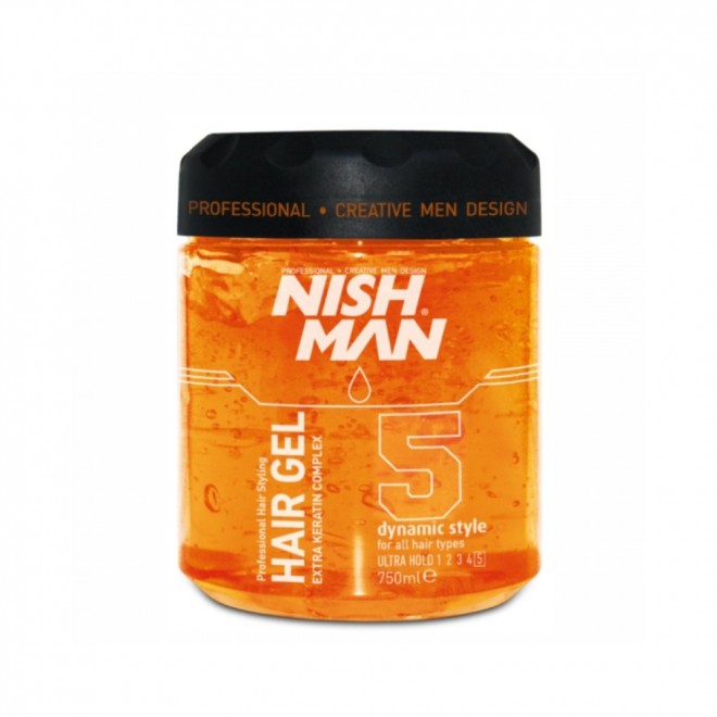 Гель для волосся Nishman No. 05 Extra Keratin — мегафіксація та зміцнення волосся