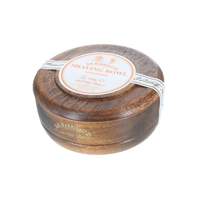 Мыло Для Бритья В Деревянной Чаше D.R. Harris Mahogany / Sandalwood Shaving Bowl 100 г
