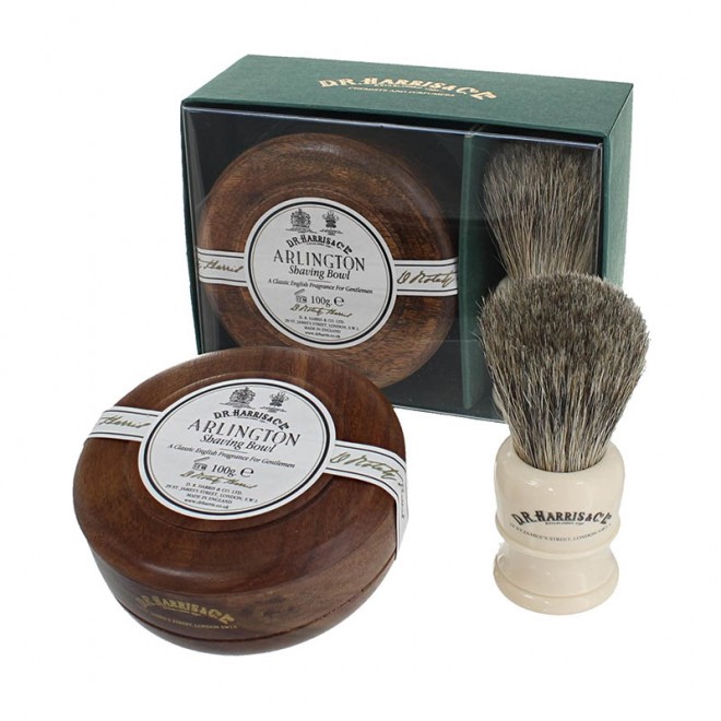 Набор Для Бритья (Мыло + Помазок) D.R. Harris Mahogany Gift Set (Soap + Brush)