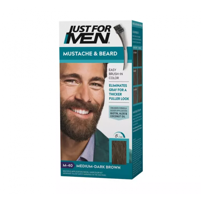 Гель оттеночный для бороды и усов Just for Men Coloring Gel Medium Dark Brown M-40
