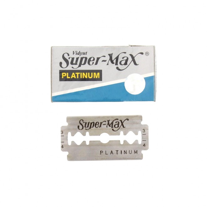 Лезвия Super-Max Super Platinum DE Razor Blades 5 шт