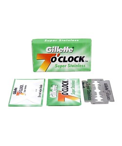 Леза Gillette 7 O’Clock Super Stainless Double Edge Razor Blade 5 шт