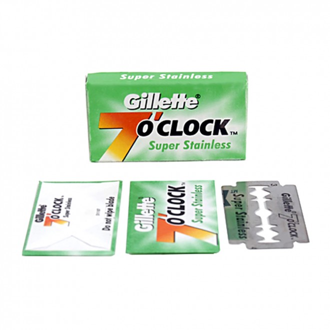 Лезвия Gillette 7 O’Clock Super Stainless Double Edge Razor Blade 5 шт