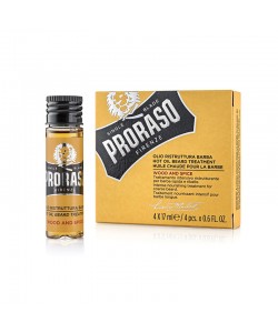 Олія для бороди Proraso Wood & Spice Beard oil 4 х 17 мл